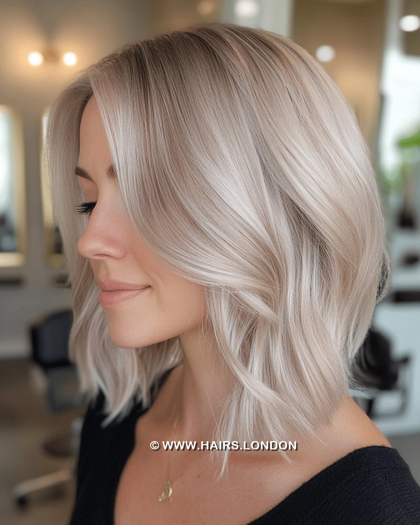 Icy Platinum Blonde Hair