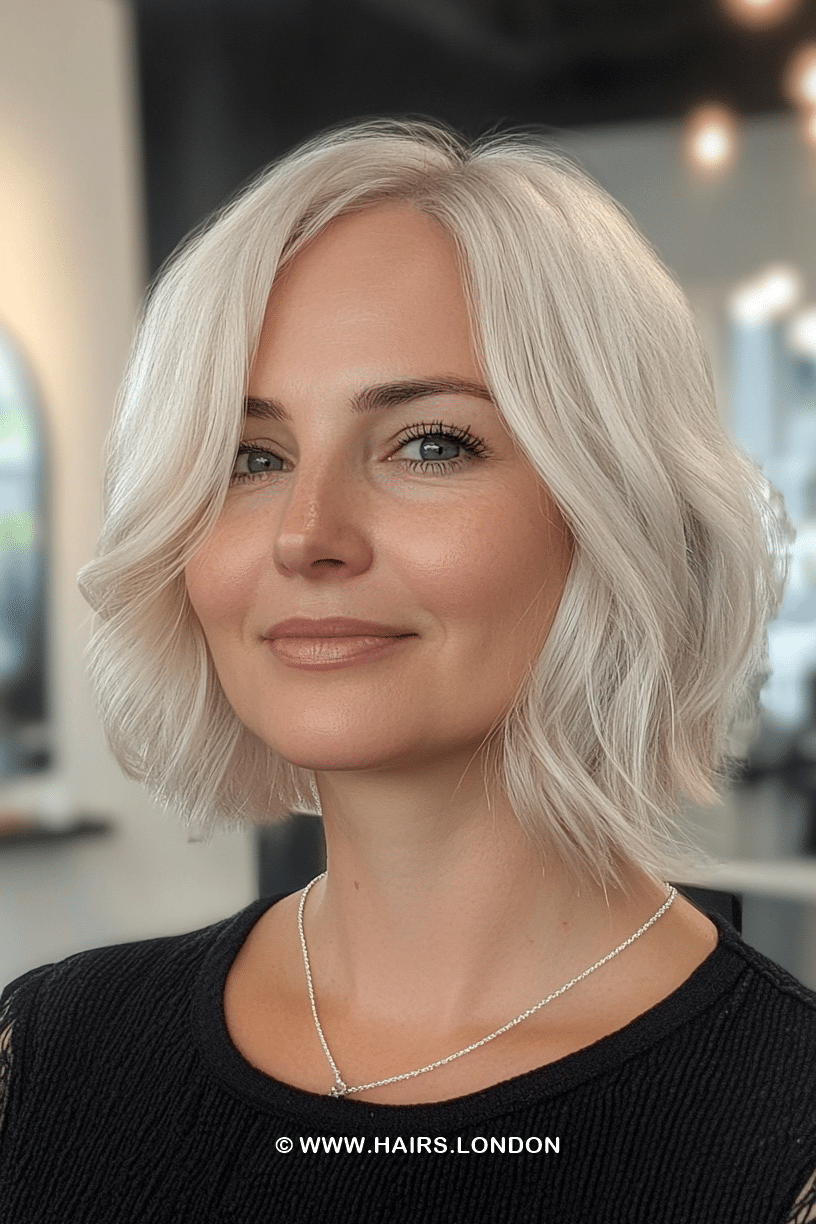 Icy Platinum Blonde Hair