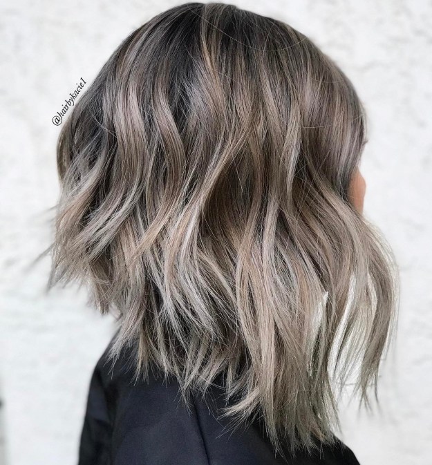 Long Inverted Bob with Shaggy Layers