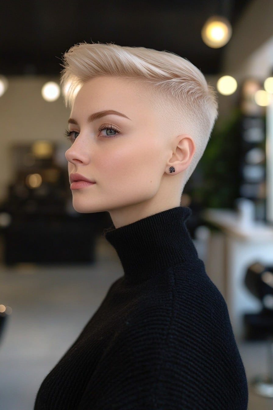 Pearl Blonde Pixie Hair