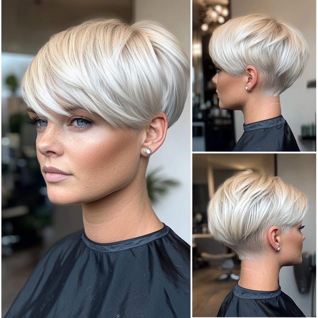 Platinum Ice Blonde Hair