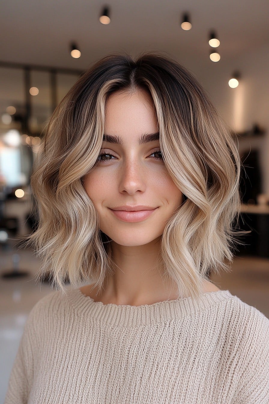 Soft Ash Blonde Balayage Hair