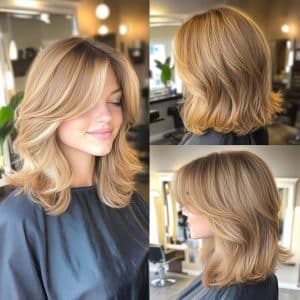 32 Stylish Hairstyles with Curtain Bangs for Round Faces