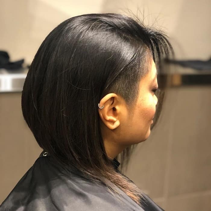 Stacked Bob with an Undercut