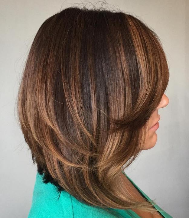 Straight Angled Bob and Side Bangs