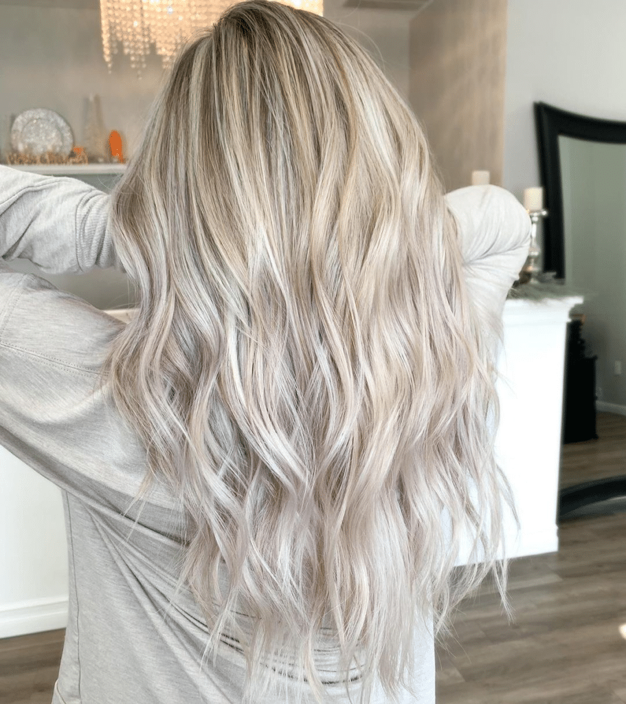 White Blonde Highlights