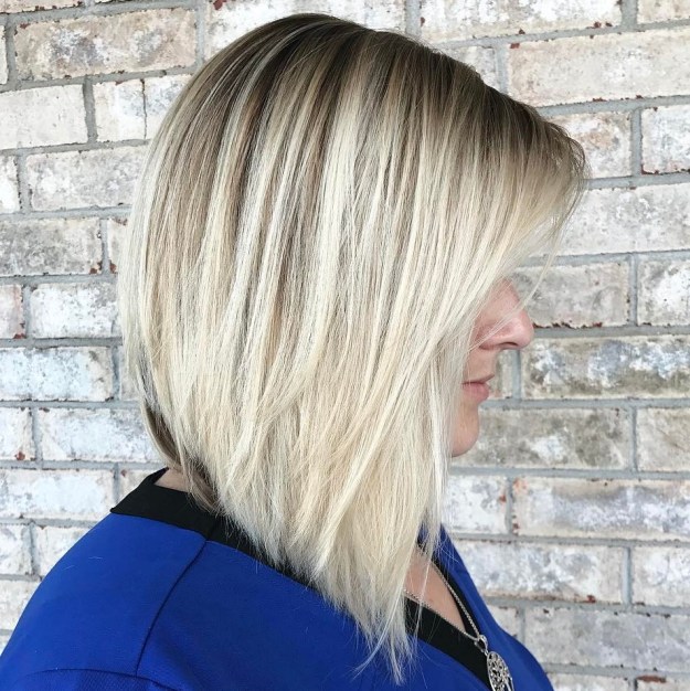 White Blonde Inverted Lob