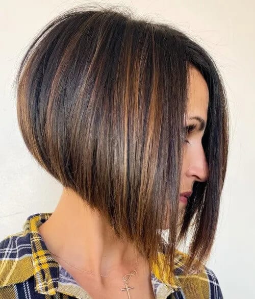 Angled Bob For Thick Hair