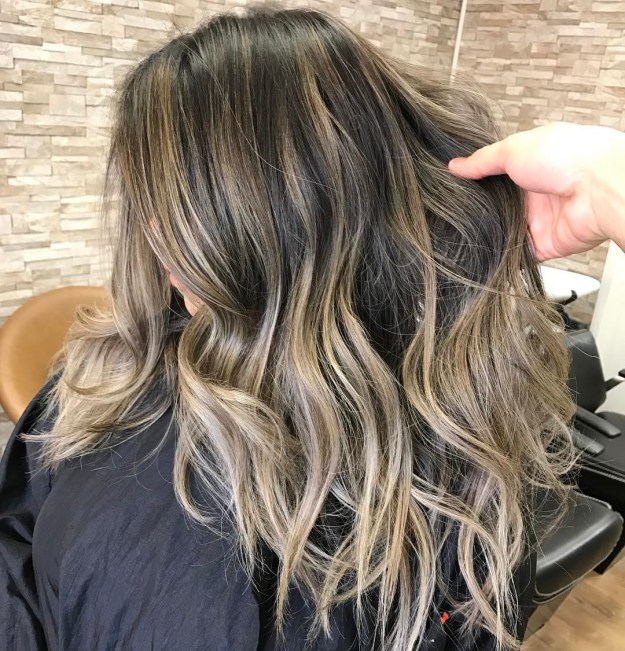 Ash Blonde Balayage For Brown Hair