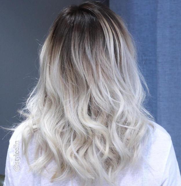 Ash Blonde Hair With Black Roots