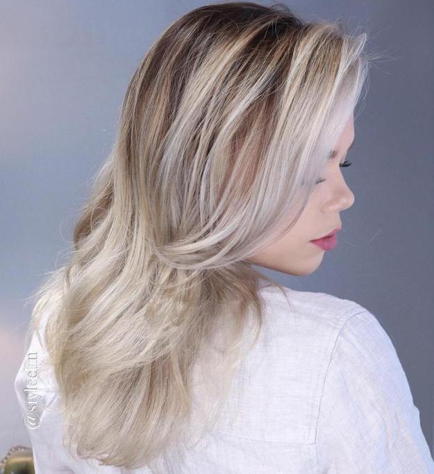 Ash Blonde Ombre Highlights