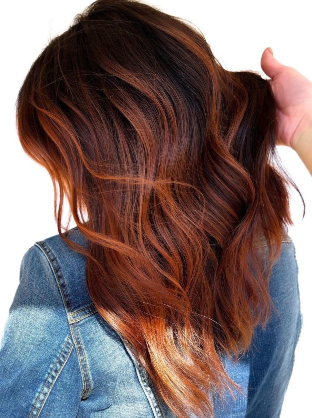 Auburn Hair Color Idea for Fall