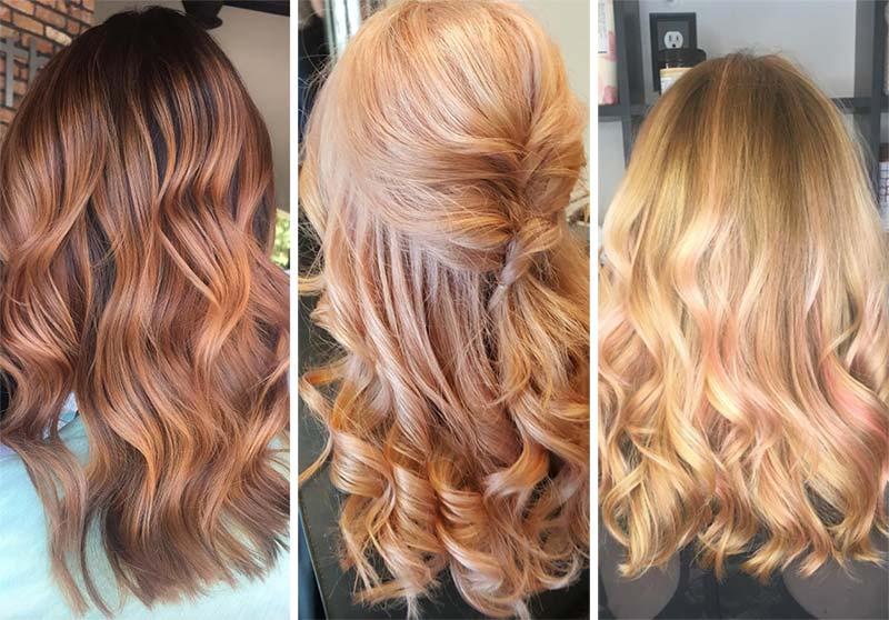 Blonde Hair Shades and Ideas: Rose Gold Blonde Hair Color