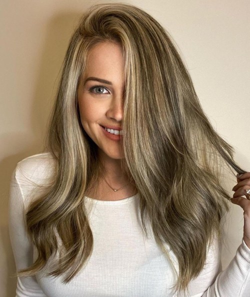 Blonde Hair with Highlights and Lowlights