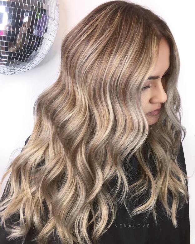 Blonde Multi Colored Waves