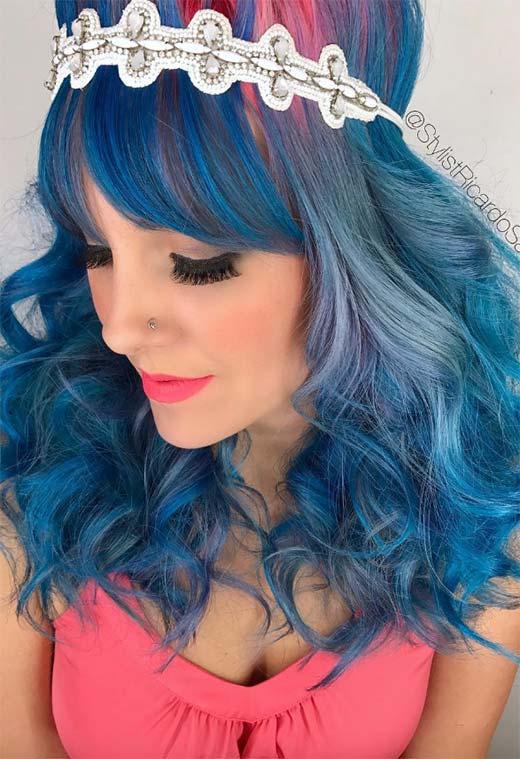 Blue Hair Color Shades: Blue Hair Dye Tips