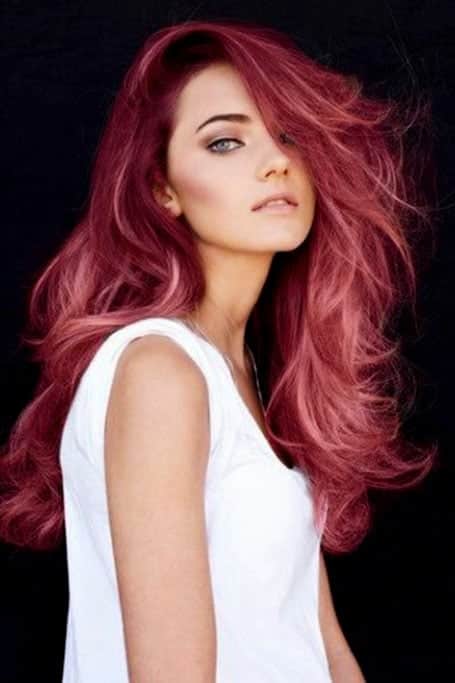 Bright Burgundy Hair