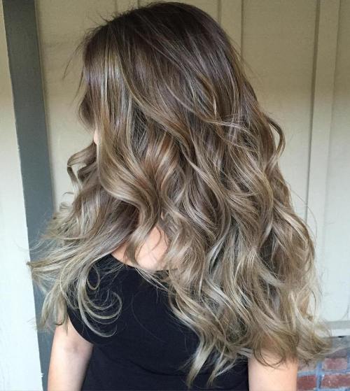 Brown Hair With Ash Blonde Balayage