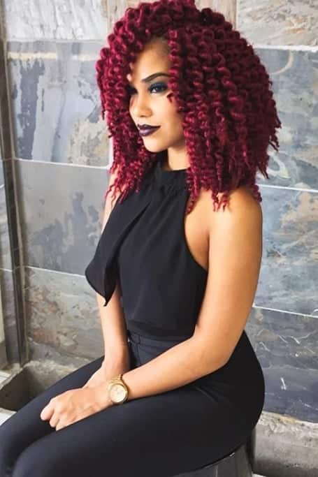 Burgundy Crochet