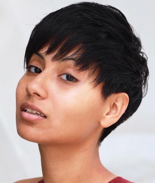 Classic Layered Pixie for Brunettes