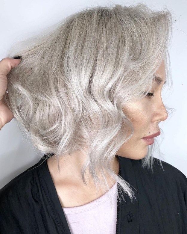 Cool Platinum Blonde Hair Color