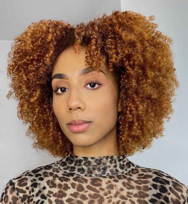 Copper Hue on Natural Hair 