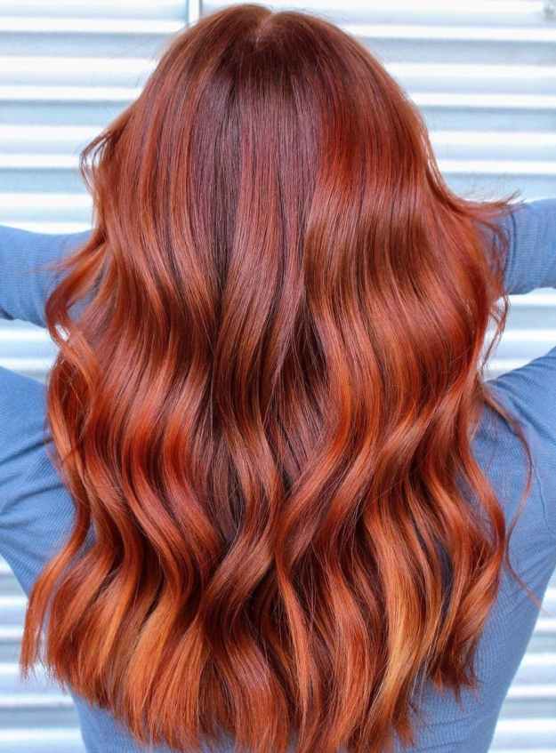 Crimson Red Balayage