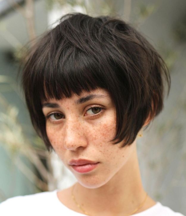 Cropped Pixie Bob with Short Bangs