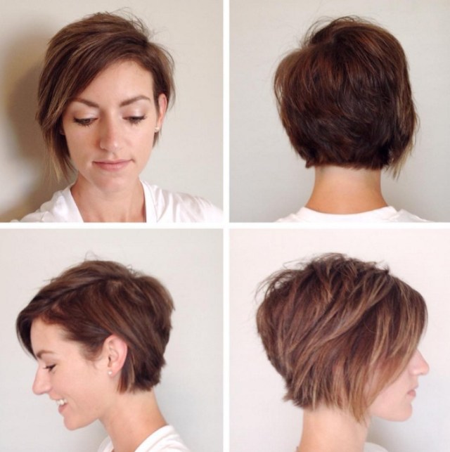 cute layered long pixie cut