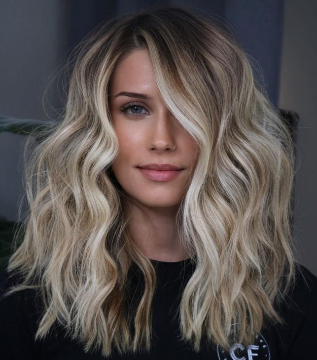 Dark Brown Roots Blonde Hair Idea