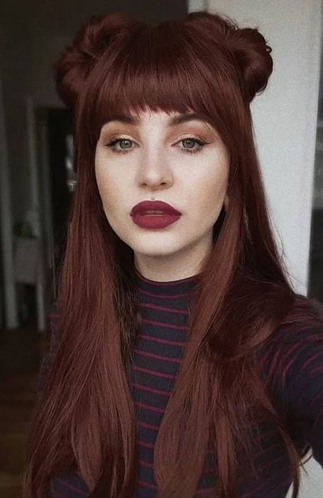 Dark Red Brown Hair