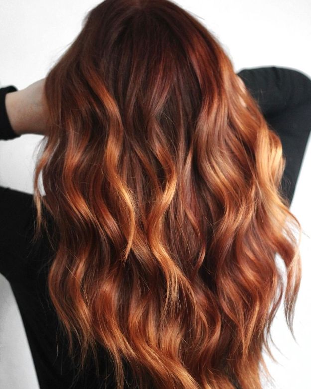 Dark Red to Auburn Hair Color