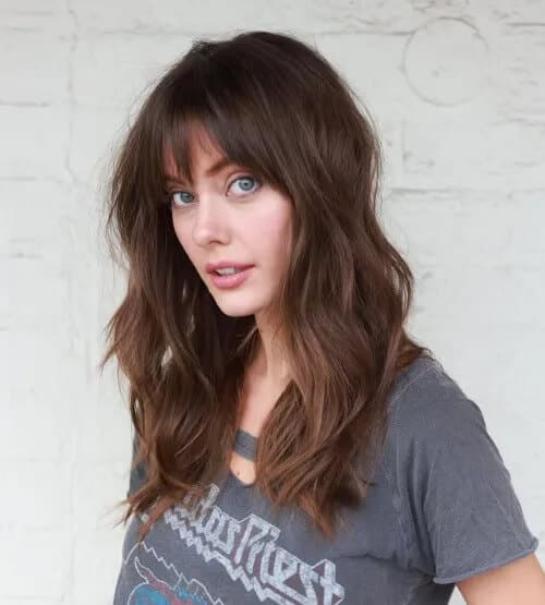 Deep Chocolate Hair With Ash Brown Highlights