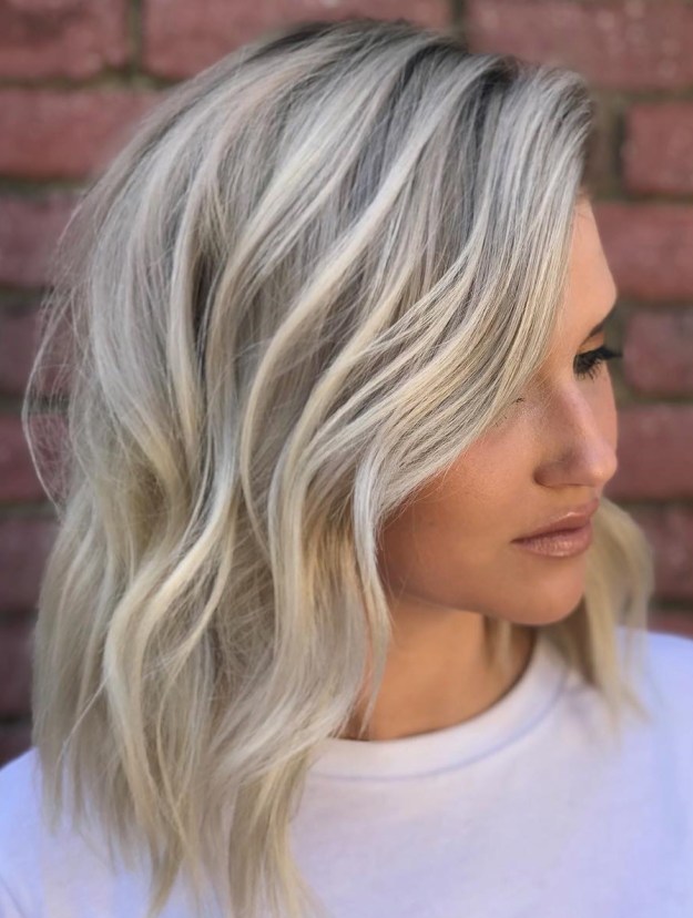 Dirty Blonde with Platinum Highlights