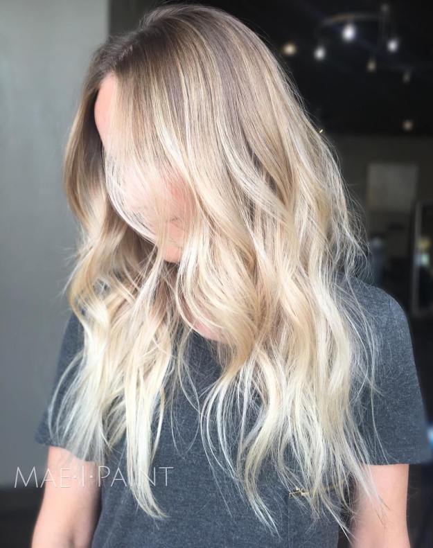 Face Framing Blonde Balayage Hair