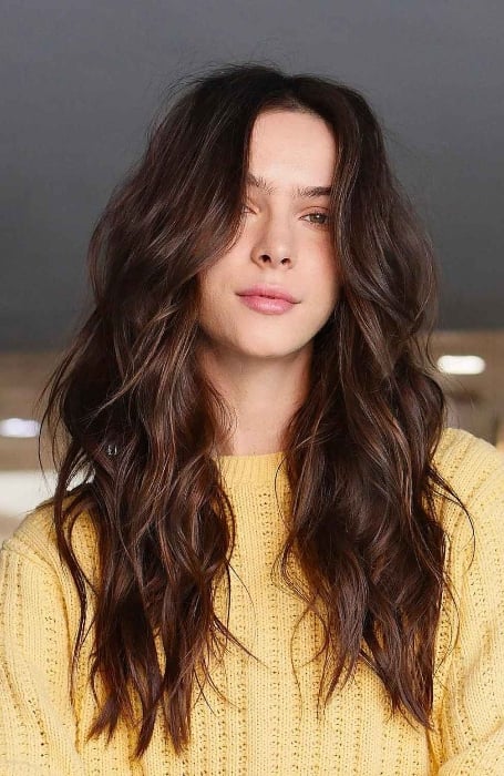 Face Framing Long Layers Wavy Hair