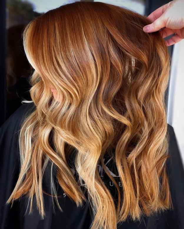 Ginger Hair with Blonde Highlights