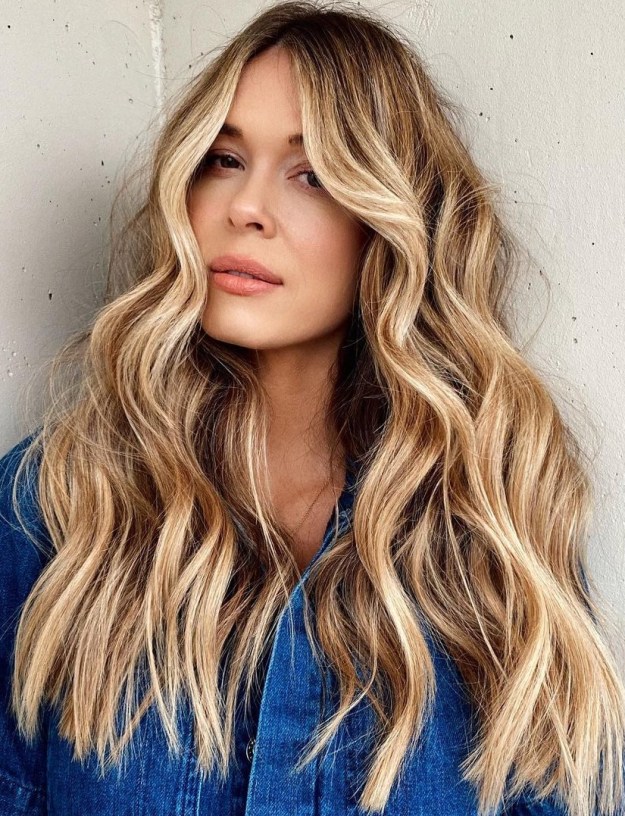 Golden Blonde Long Hair