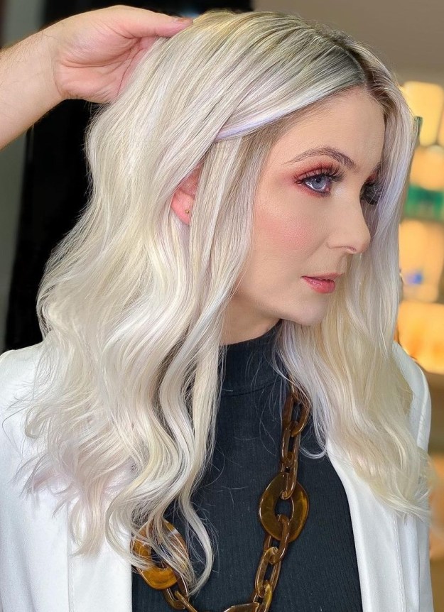 Ice White Hair Dye Job