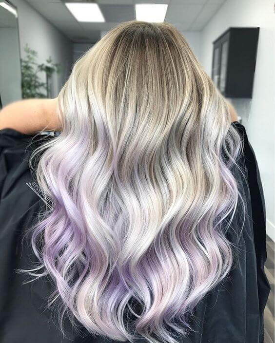 Icy Purple Ombre Hair