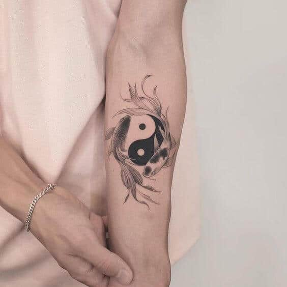 Koi Fish Yin Yang Tattoo