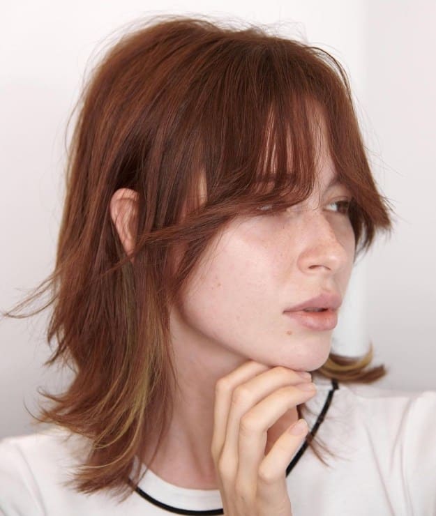 Layered Bob with Curtain Bangs