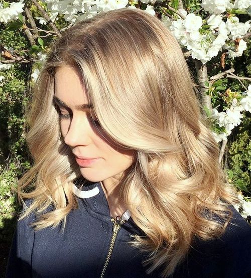 Light Brown Hair with Blonde Balayage