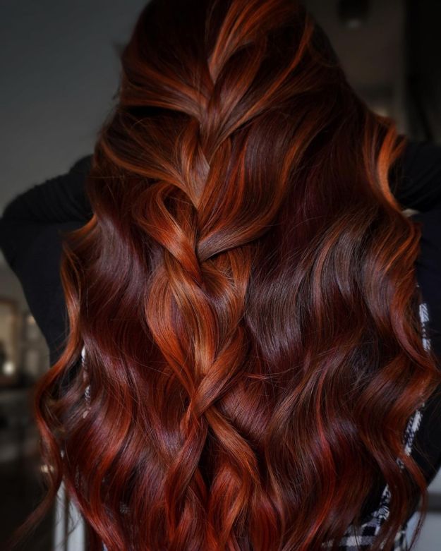 Light Red Balayage Hair