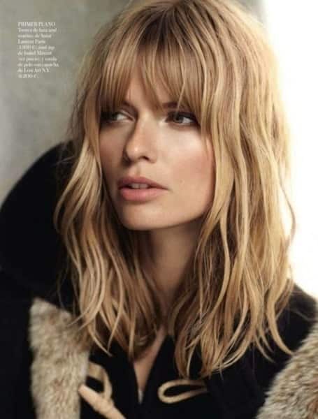 Lob With Layers And Bangs 