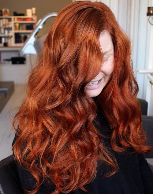 Long Copper Red Hair