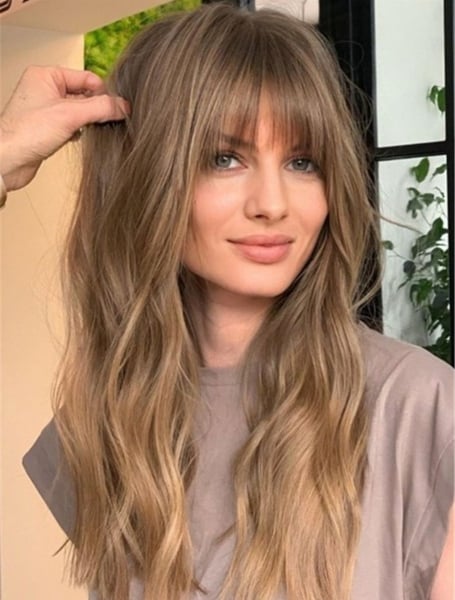 Long Hair With Bangs