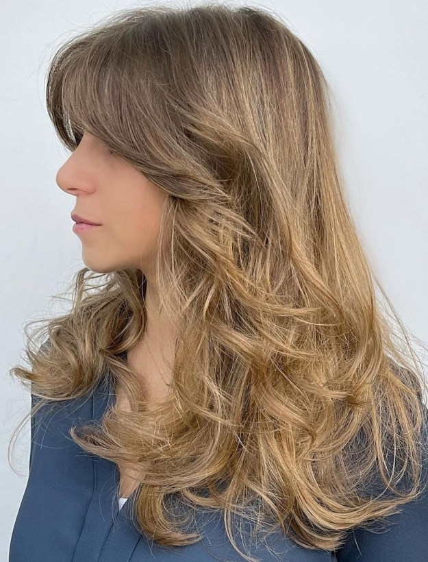 Long Light Brown Hair with Wispy Framing Layers