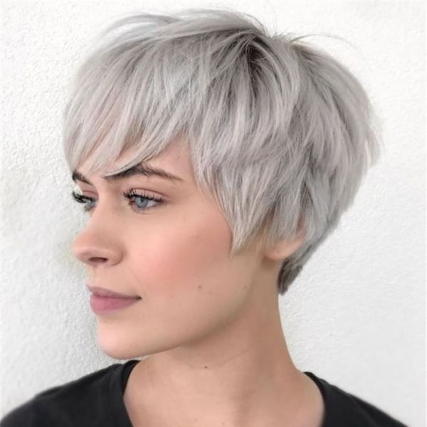 Low Maintenance Layered Short Hairstyles For Thick Hair 
