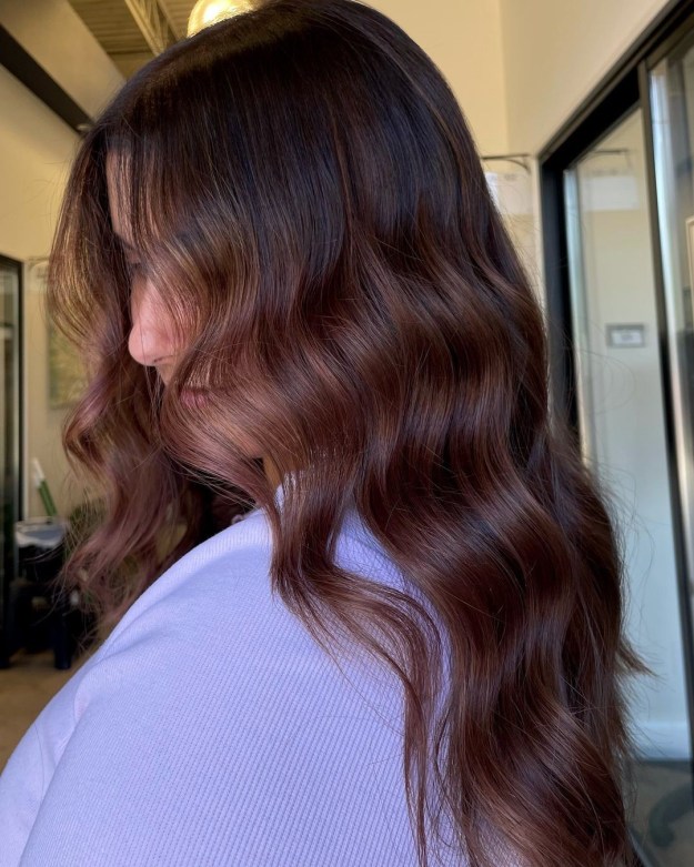 Low Maintenance Wine Red Brown Hair